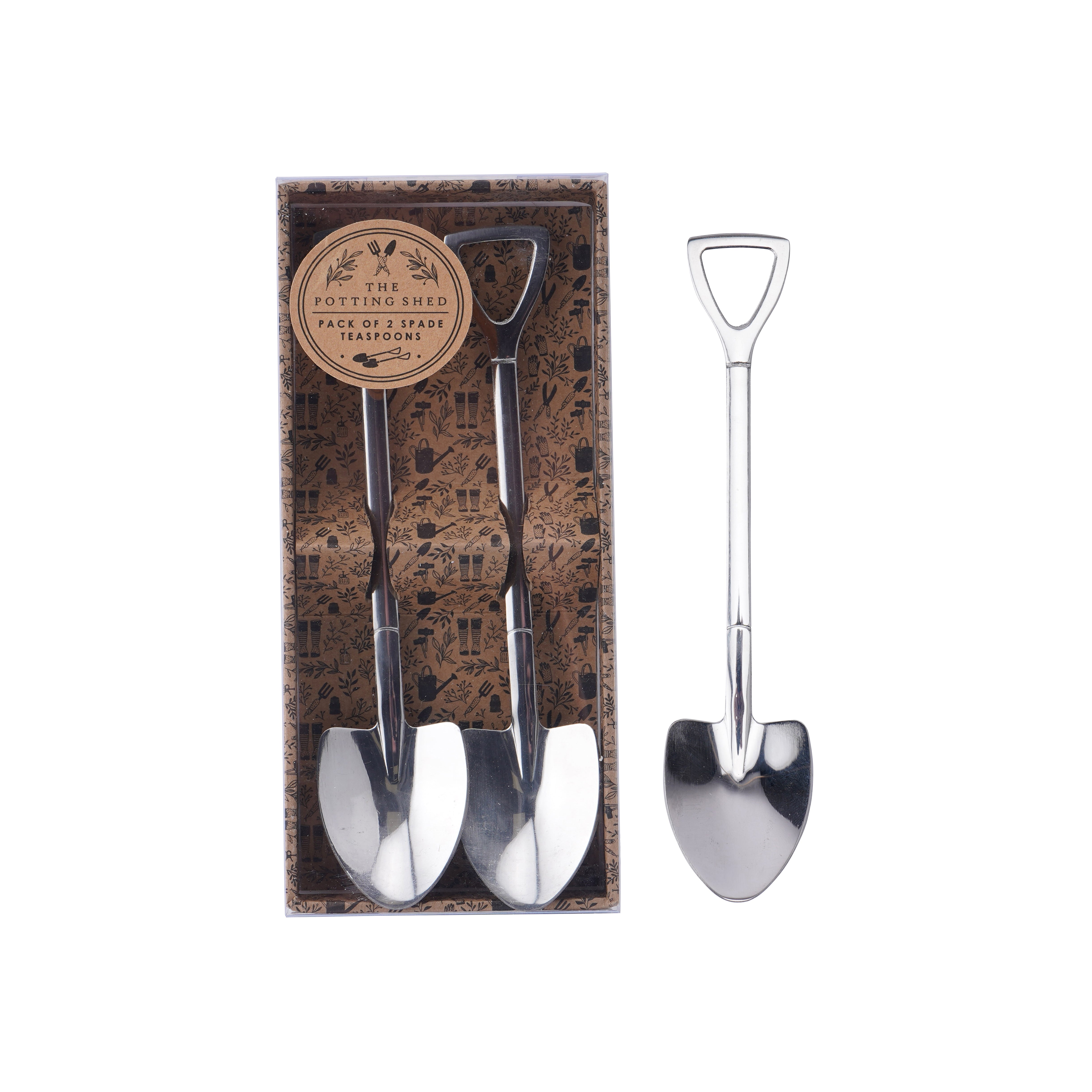The Potting Shed Pack Of 2 Teaspoons