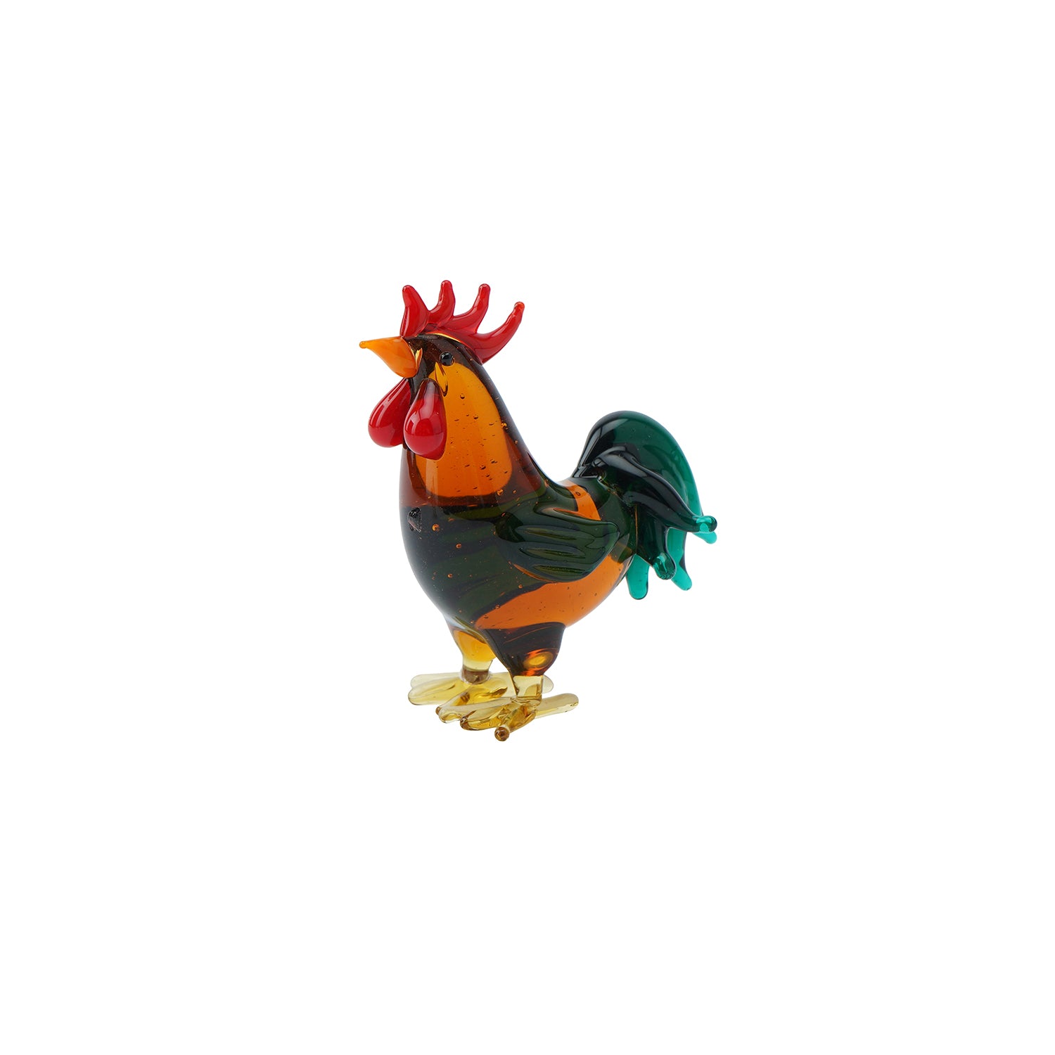 CGB Giftware Glass Brown Cockerel