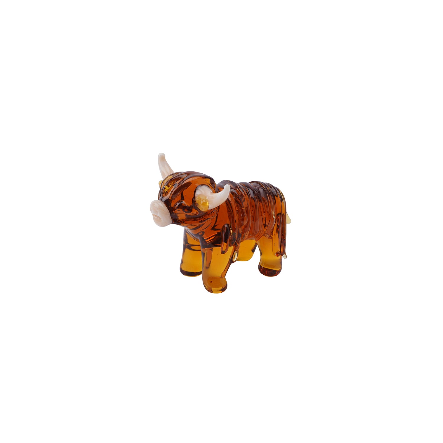 CGB Giftware Glass Highland Cow Figurine