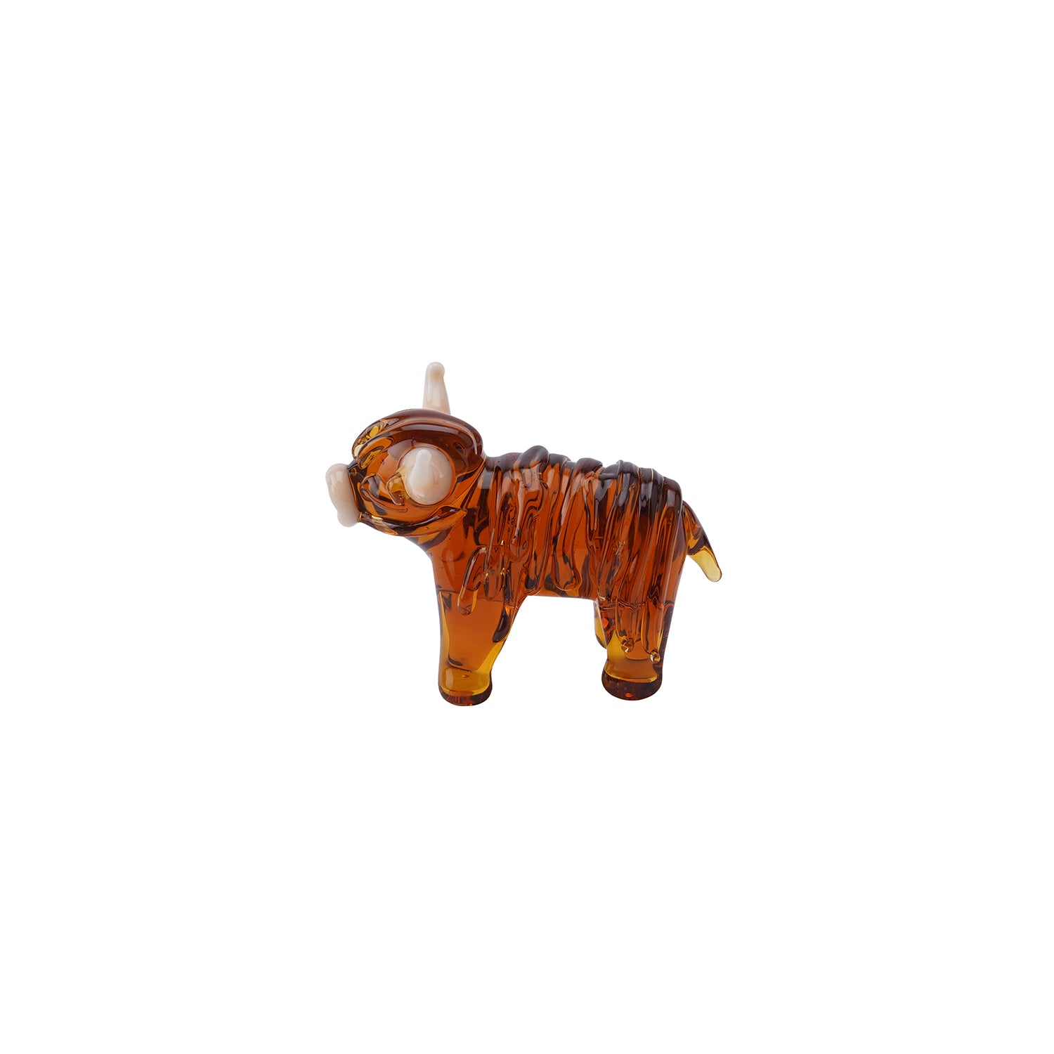 CGB Giftware Glass Highland Cow Figurine