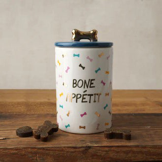 CGB Giftware Top Dog 'Bone Appetit' Ceramic Treat Jar