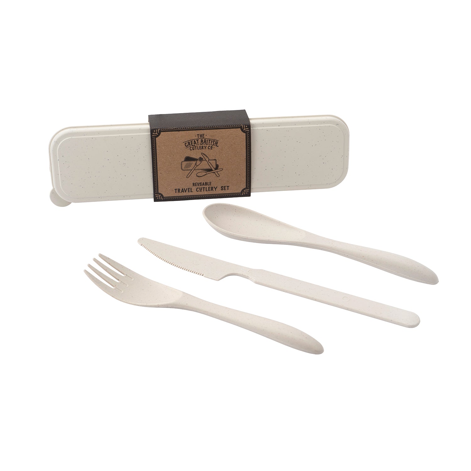 CGB Giftware Loft Cream Wheat Travel Cutlery Set