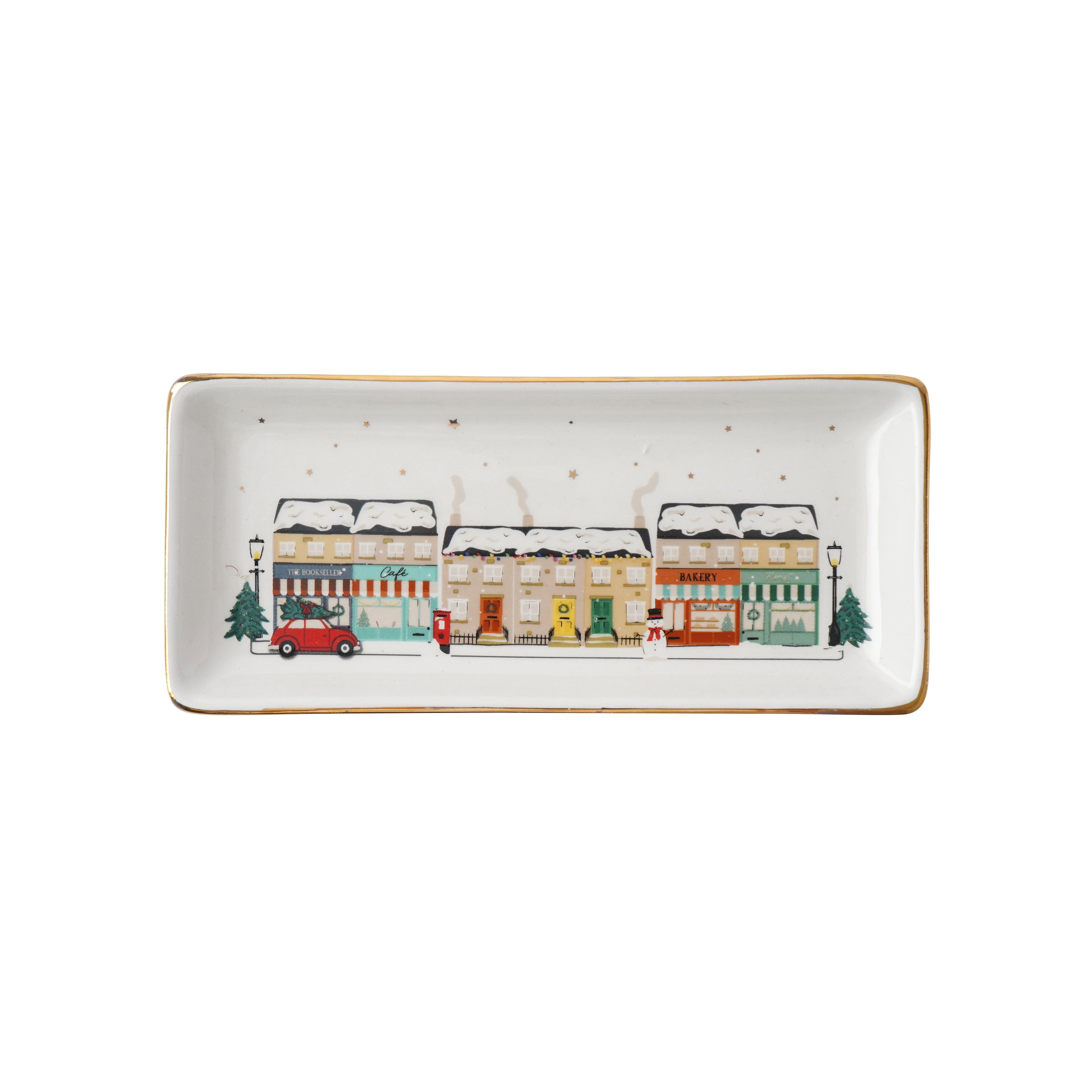 CGB Giftware Winter Christmas Ceramic Tray