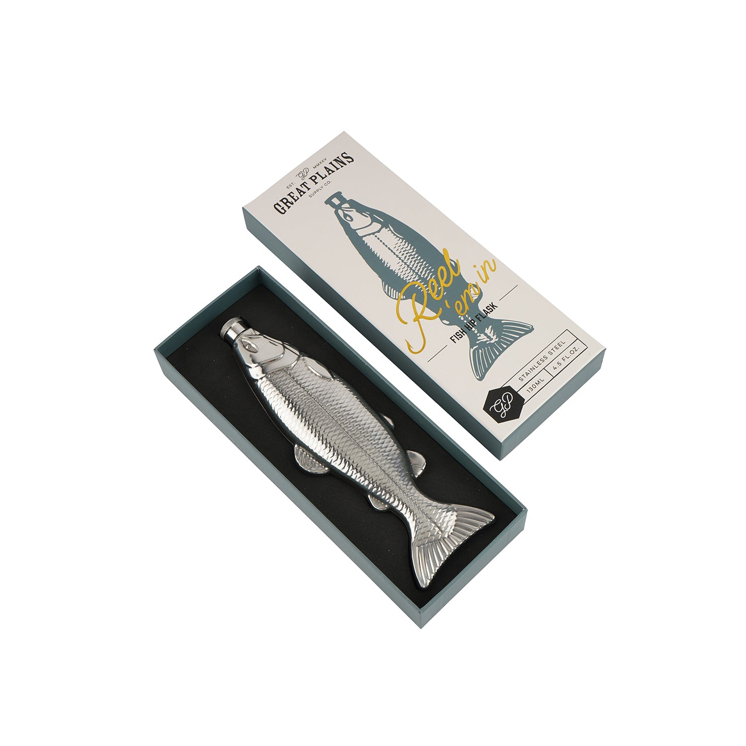 CGB Giftware Great Plains Fish Hip Flask