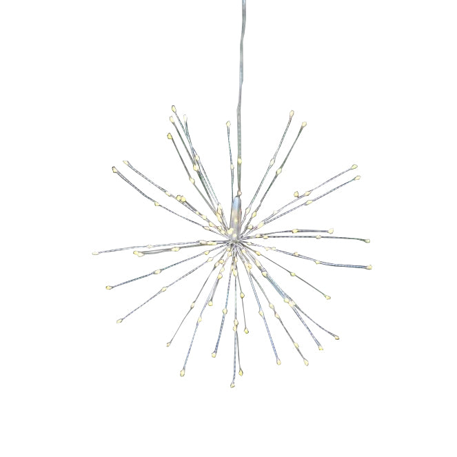 Lightstyle London Silver 40cm Hanging Starburst