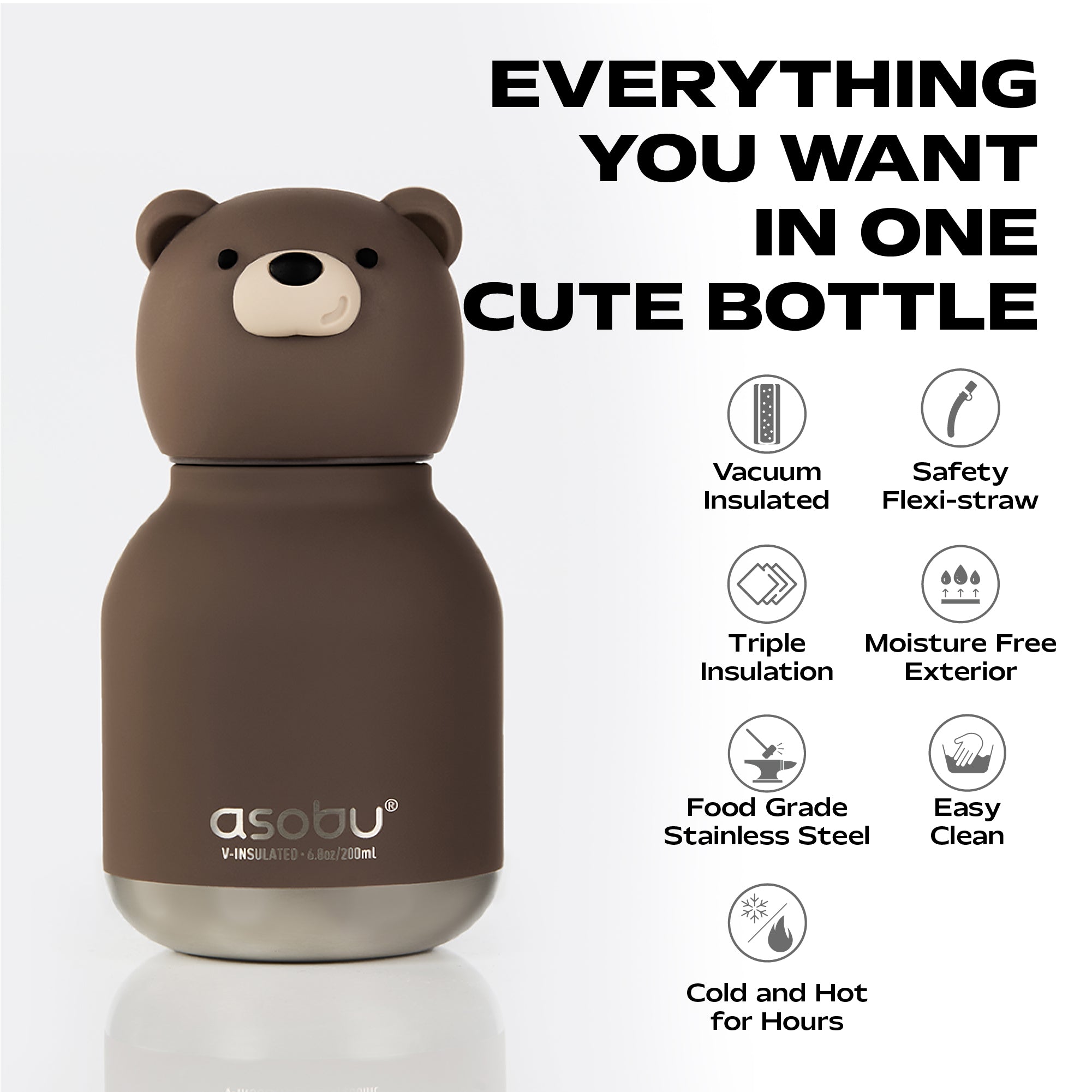 Brown Bear Mini Bestie Bottle