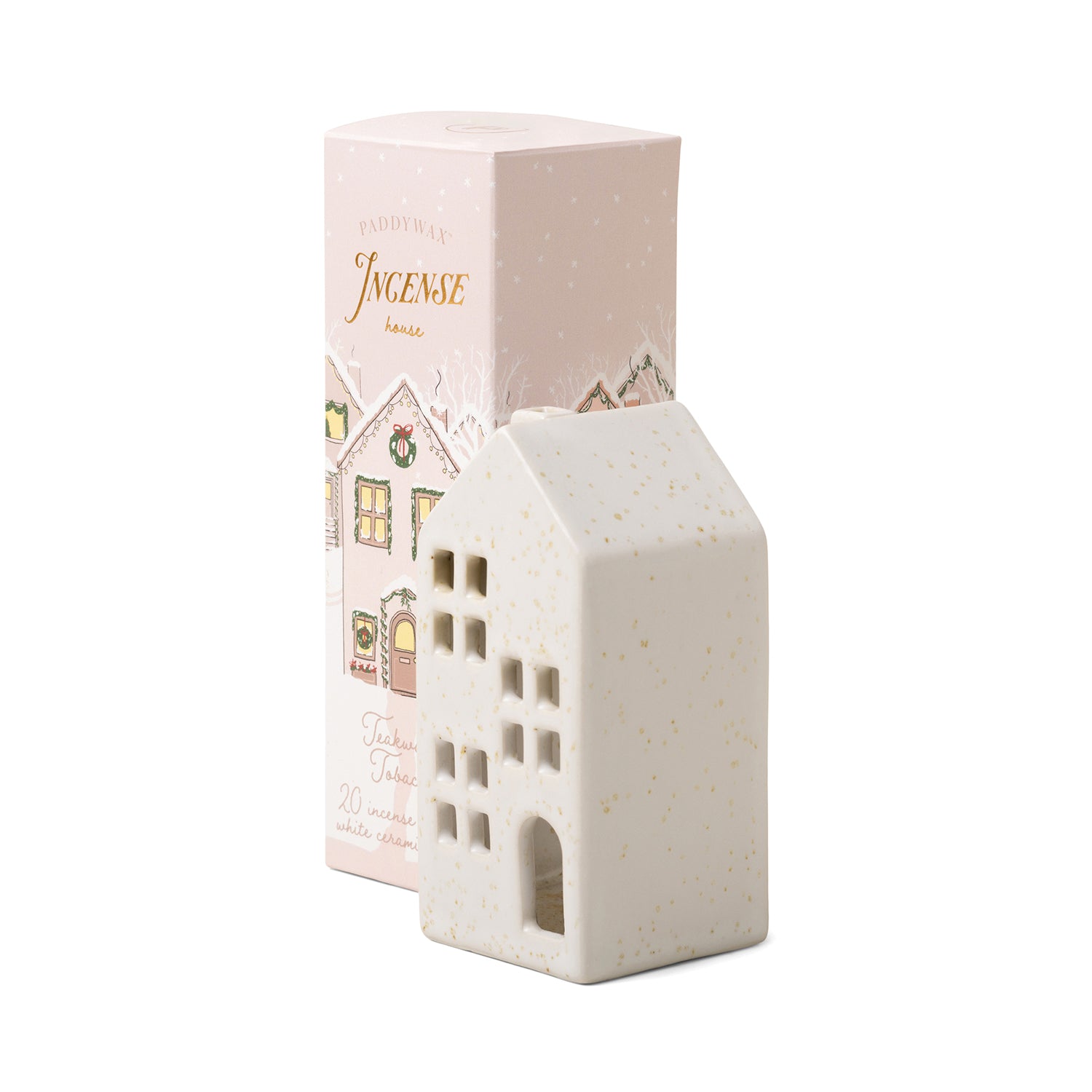 Ceramic Village House Incense Holder