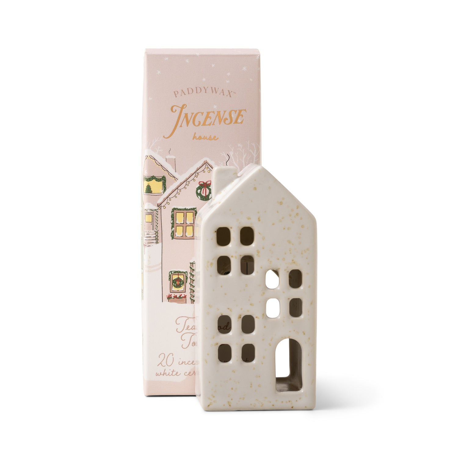 Ceramic Village House Incense Holder