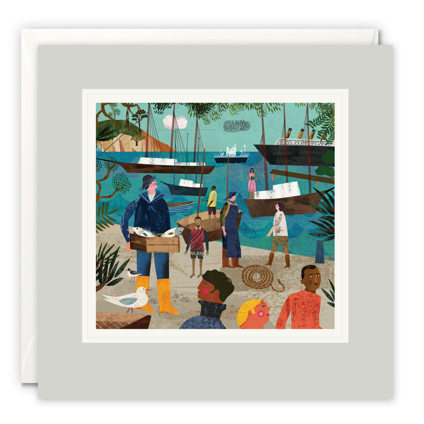 At The Harbour Paintworks Card