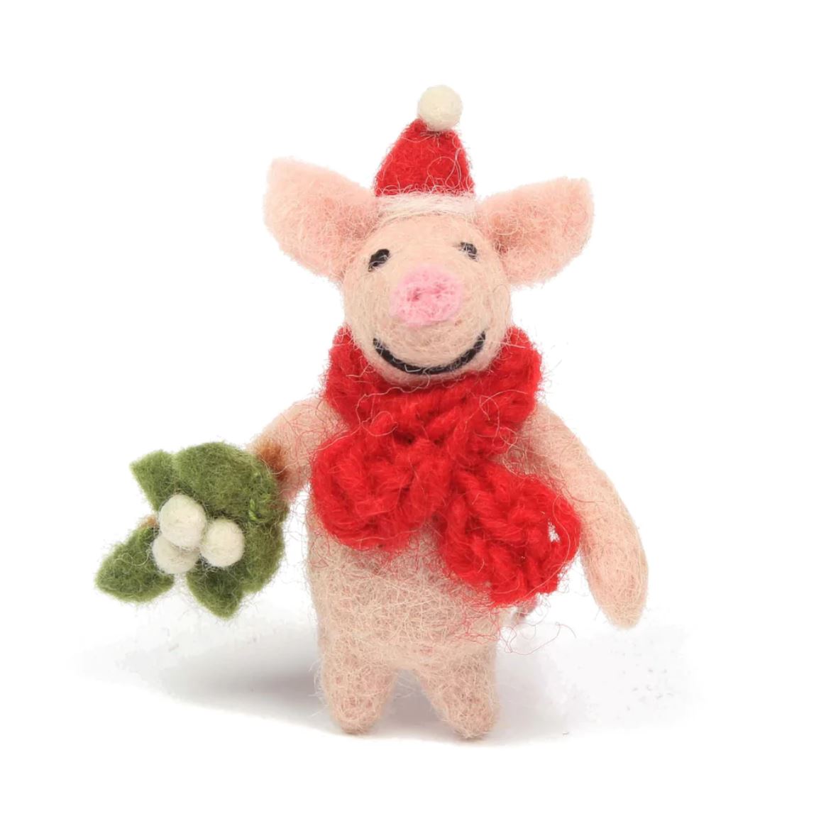 Amica Mini Piglet with Mistletoe