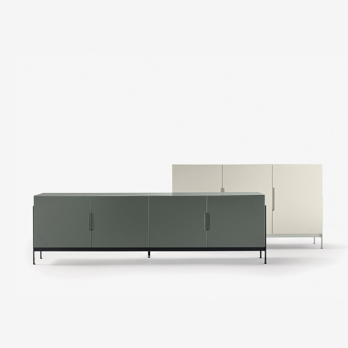 Novamobili Low Rectangular Float Sideboard 4 Door