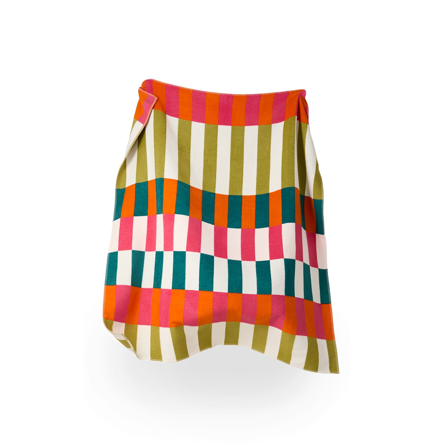 Building Blocks Large Recycled Cotton Blend Throw