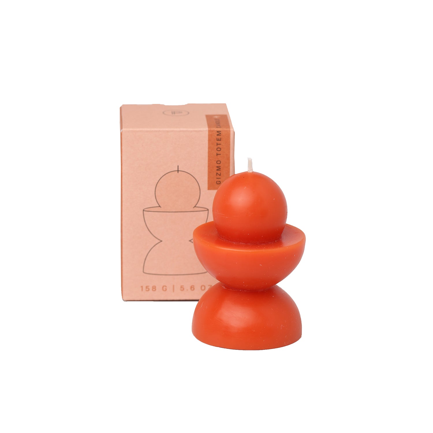 Designworks/Paddywax Totem Candle (158g) - Red Orange - Gizmo