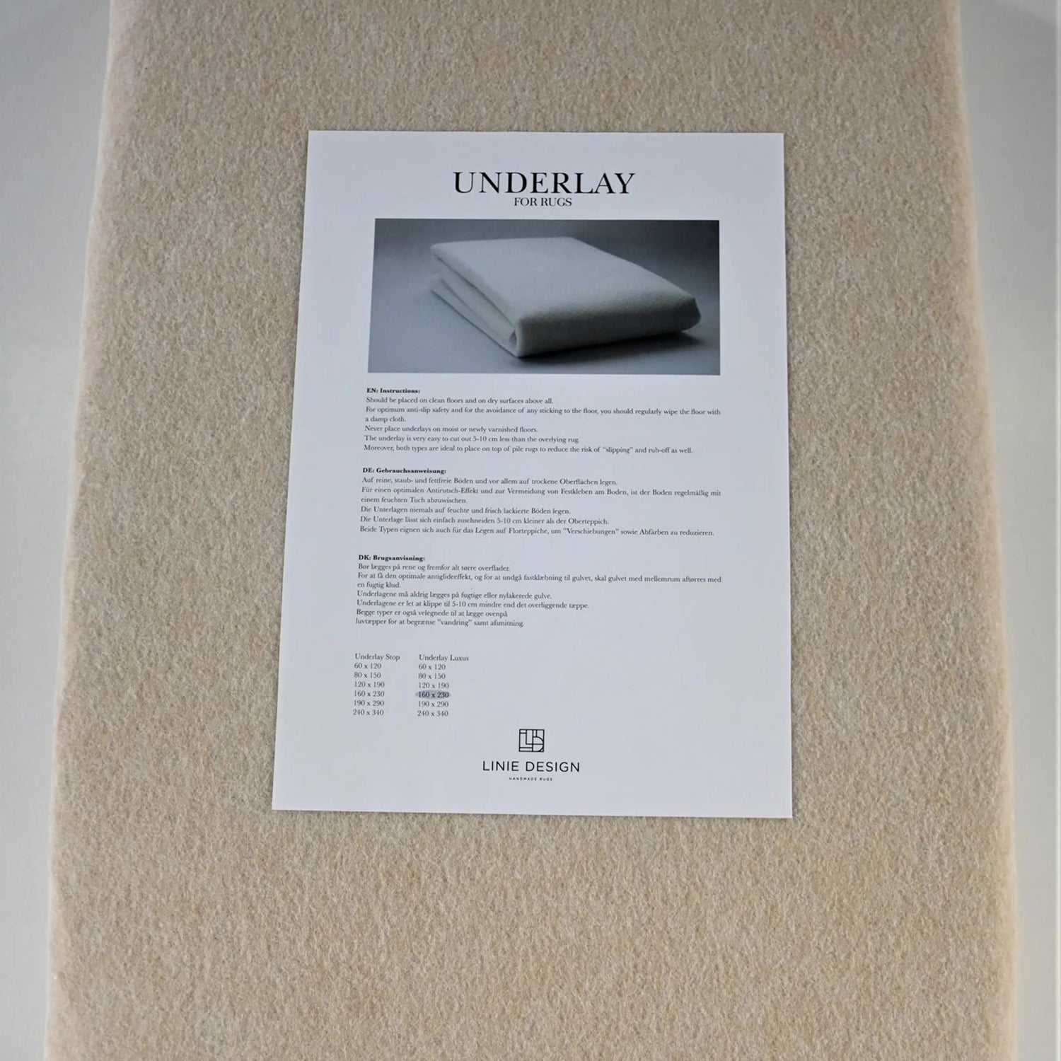 Linie Design Underlay Luxus Natural 3,5