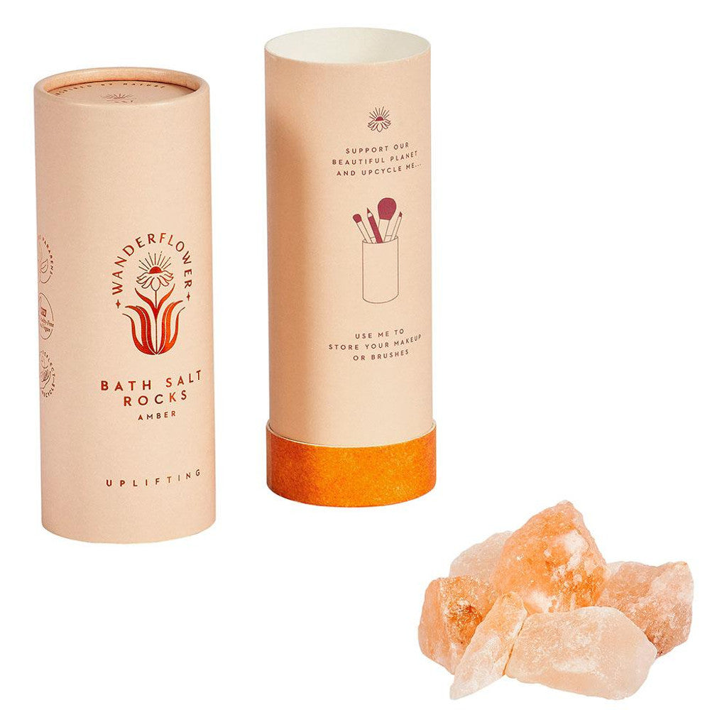 Wanderflower Bath Salt Rocks - Amber - Uplifting