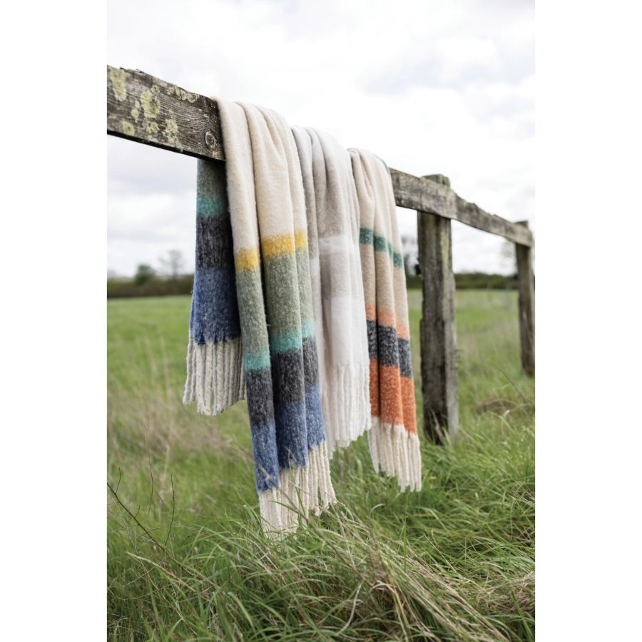 Isabel Recycled Striped Throw