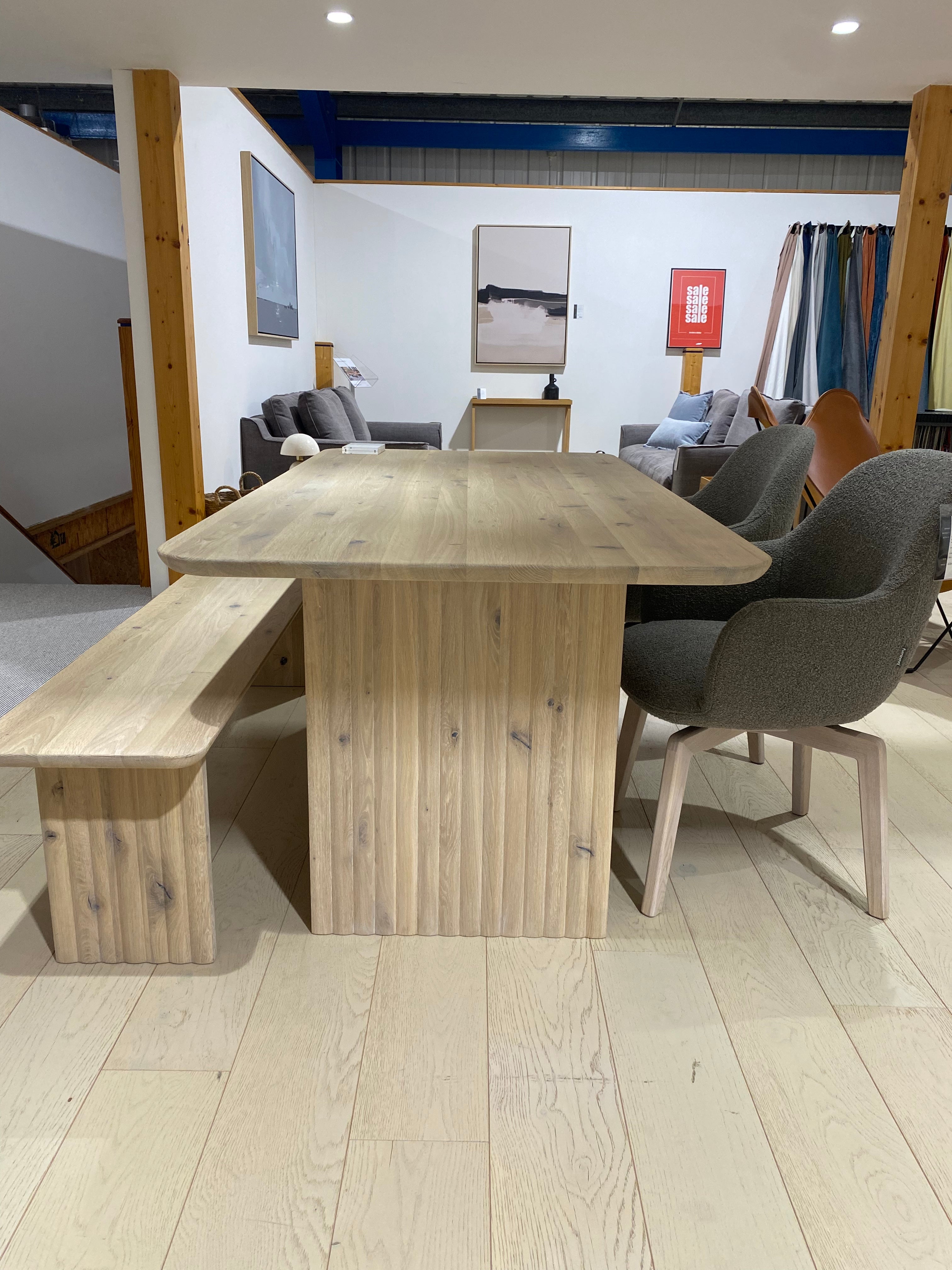 Ex Display Kristensen & Kristensen Velvet Table & Bench Set