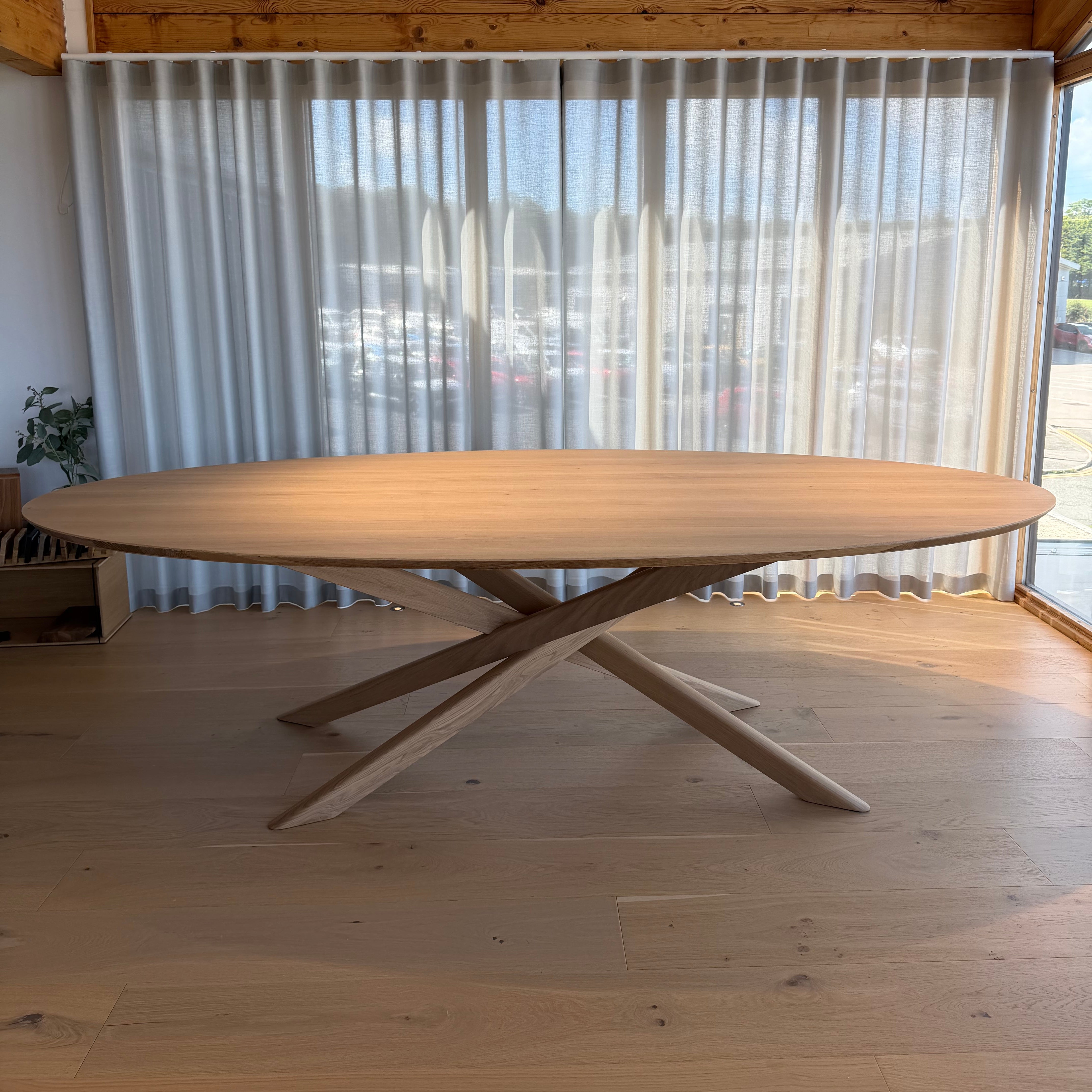 Ex Display Ethnicraft Mikado Oak Oval Dining Table