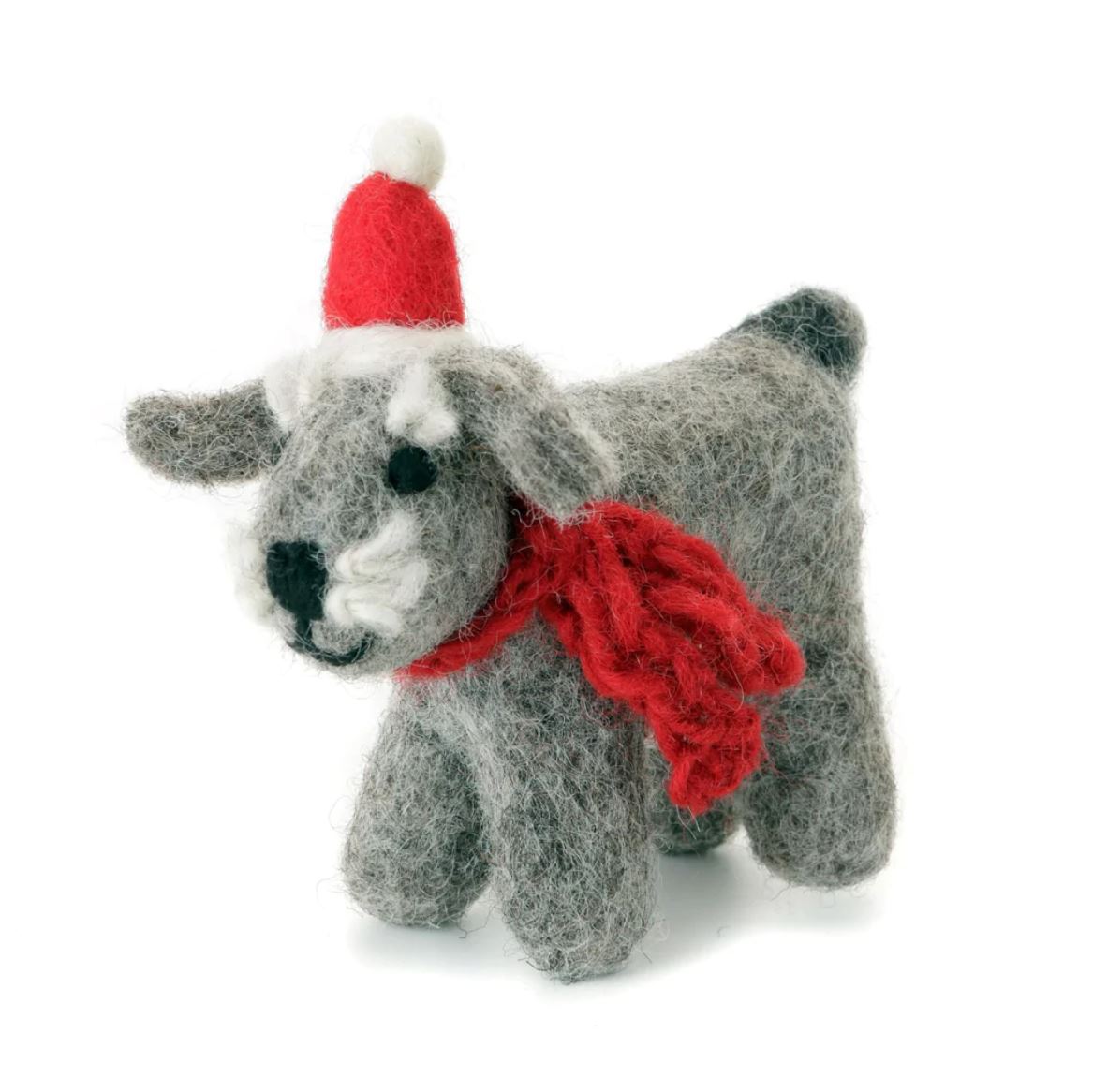 Amica Mini Schnauzer with Hat & Scarf